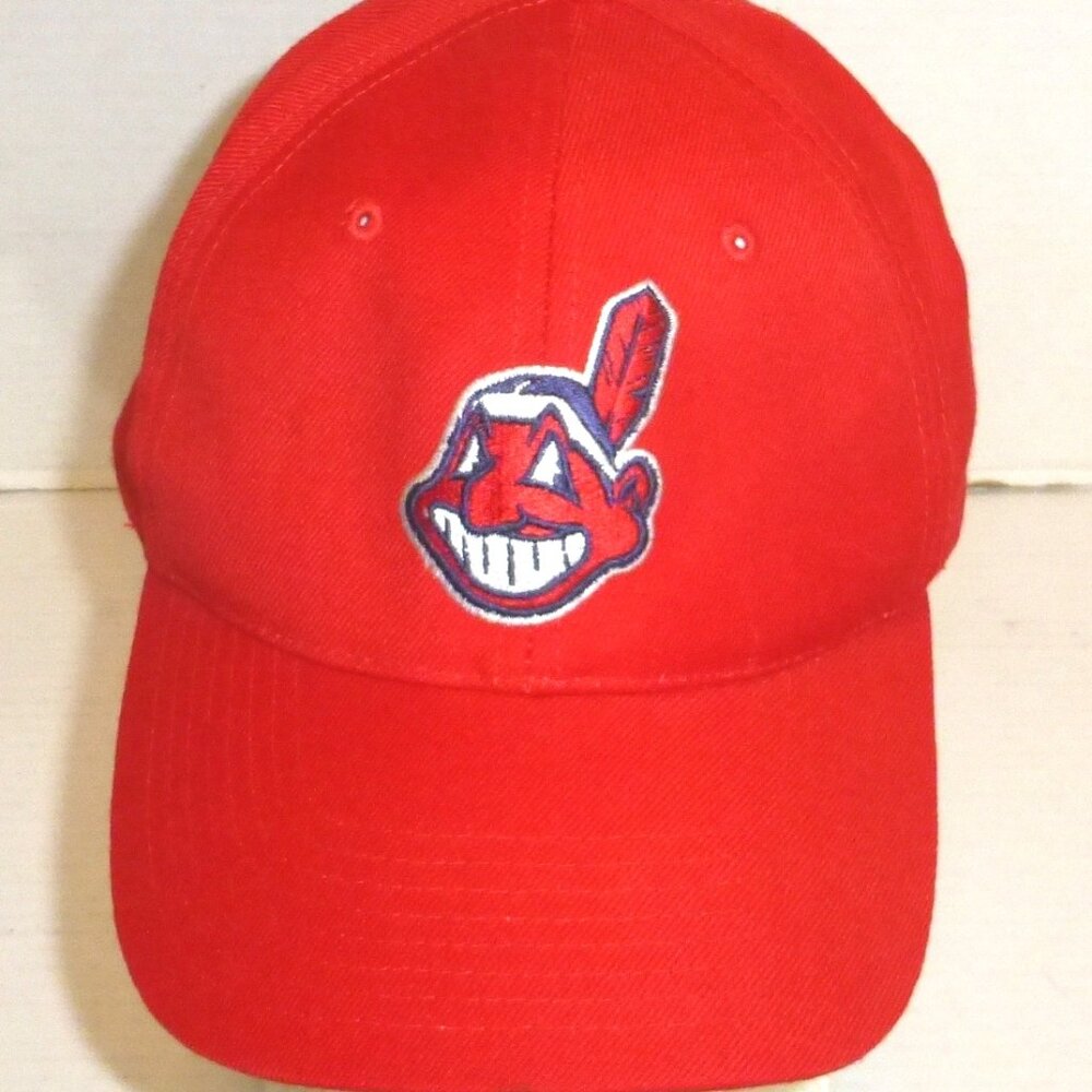 VTG Starter The Right Way Cleveland Indians Hook & Loop Adjustable Hat READ